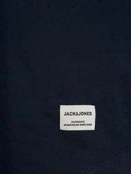 Jack & Jones T-Shirt JJENOA TEE SS CREW NECK (4834) Dunkelblau/Blau