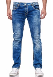 Rusty Neal Straight-Jeans LEVIN 4 5-Pocket-Stil Blau