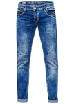 Rusty Neal Straight-Jeans LEVIN 4 5-Pocket-Stil Blau