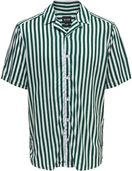 Only & Sons Hemd 'Wayne' Grün/Dunkelgrün/Türkis