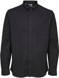 SELECTED HOMME Langarmhemd SLHREGRICK Schwarz/Dunkelblau/Dunkelgrau