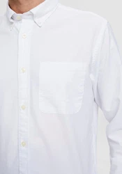 SELECTED HOMME Langarmhemd SLHREGRICK Weiß/Creme