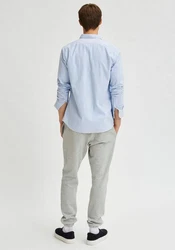 SELECTED HOMME Langarmhemd SLHREGRICK Hellblau/Blau