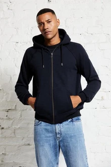 wunderwerk Hoodie Heavy Zip Hoody Male Dunkelblau/Hellblau
