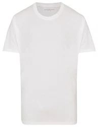 CASAMODA Rundhalsshirt Kurzarmshirt Doppelpack T-Shirt O-Neck Weiß/Creme