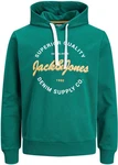 Jack & Jones Kapuzensweatshirt JJ JJANDY SWEAT HOOD Dunkelgrün/Grün/Türkis
