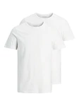 Jack & Jones T-Shirt Crew Neck Weiß/Grau/Creme