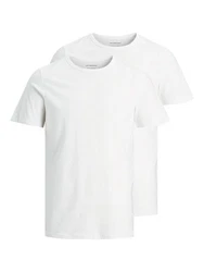 Jack & Jones T-Shirt Crew Neck Weiß/Grau/Creme