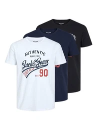 T-Shirt JJETHAN 3er PACK (1-tlg) aus Baumwolle