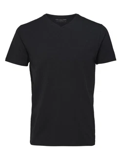 SELECTED HOMME T-Shirt SLHNEWPIMA Schwarz/Dunkelblau/Dunkelgrau
