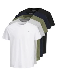 Jack & Jones T-Shirt JORJXJ Dunkelgrün/Khaki/Grau/Dunkelblau