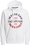 Jack & Jones Kapuzensweatshirt JJ JJANDY SWEAT HOOD Rot/Weiß/Gelb/Hellblau/Braun