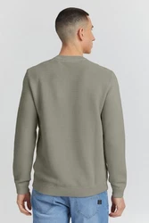 !Solid Pullover 'Valencia' Dunkelgrün/Khaki/Hellgrün