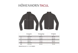 Höhenhorn Tacul Herren Jacke Fleece Strickjacke (21B23) Dunkelgrau/Rot/Grau/Hellgrau