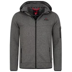 Höhenhorn Tacul Herren Jacke Fleece Strickjacke (21B23) Dunkelgrau/Rot/Grau/Hellgrau
