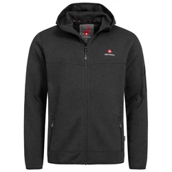 Höhenhorn Tacul Herren Jacke Fleece Strickjacke (21B23) Dunkelgrau/Grau