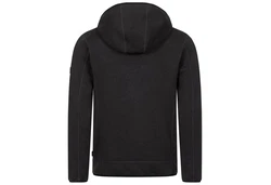 Höhenhorn Tacul Herren Jacke Fleece Strickjacke (21B23) Schwarz/Grau/Dunkelgrau/Rot