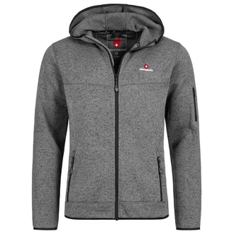 Höhenhorn Tacul Herren Jacke Fleece Strickjacke (21B23) Dunkelgrau/Grau/Hellgrau