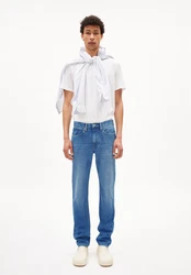 Armedangels Straight-Jeans DYLAANO Herren sprinkle blue