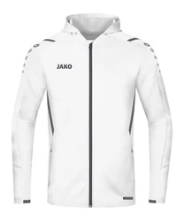 Jako Sweatjacke Challenge Trainingsjacke Weiß/Creme/Schwarz/Grau