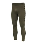 hummel Funktionshose First Seamless Training Tight Dunkelgrün/Khaki
