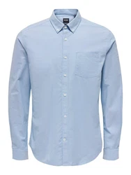 Only & Sons Hemd Neil Hellblau/Blau
