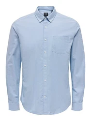 Only & Sons Hemd Neil Hellblau/Blau