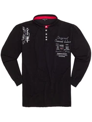 Lavecchia Sweatshirt Herren LV-2025 Polo Langarmshirt Schwarz (LV-2025)
