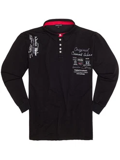 Lavecchia Sweatshirt Herren LV-2025 Polo Langarmshirt Schwarz (LV-2025)