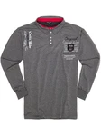 Lavecchia Sweatshirt Herren LV-2025 Polo Langarmshirt Anthrazit (LV-2025)
