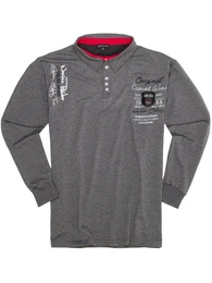 Sweatshirt Herren Sweatshirt LV-2025 (Anthrazit, 8XL) Polo Langarmshirt