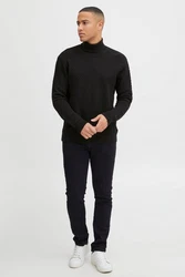 !Solid Rollkragenpullover SDClive RN Schwarz/Braun