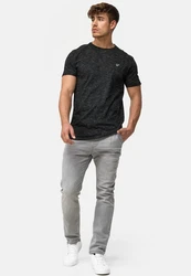 Indicode T-Shirt Kloge Grau/Creme/Weiß/Khaki