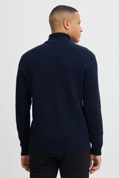 !Solid Rollkragenpullover SDClive RN Dunkelblau