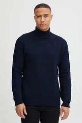 !Solid Rollkragenpullover SDClive RN Dunkelblau