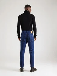 Jack & Jones Skinny-Fit Jeans JJITIM JJORIGINAL AM 267 LID Dunkelblau/Blau/Hellblau/Lila