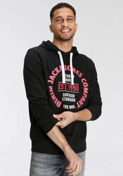 Jack & Jones Kapuzensweatshirt JJ JJANDY SWEAT HOOD Dunkelblau