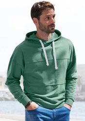 H.I.S Hoodie Langarm Sweater mit Kapuze Grün/Türkis