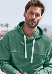 H.I.S Hoodie Langarm Sweater mit Kapuze Grün/Türkis