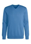 H.I.S Strickpullover mit V-Ausschnitt Blau/Hellblau