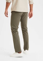 H.I.S Chinohose Regular-Fit Khaki/Dunkelgrün