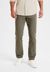 H.I.S Chinohose Regular-Fit Khaki/Dunkelgrün