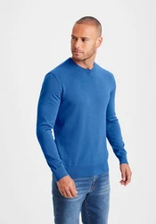 H.I.S Strickpullover Regular Fit Blau/Hellblau