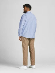 Jack & Jones Langarmhemd Oxford hellblau/Blau