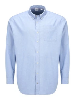 Jack & Jones Langarmhemd Oxford hellblau/Blau
