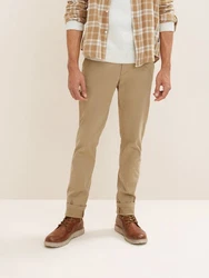 TOM TAILOR Chinohose Stretch Chino Slim Khaki/Beige/Braun