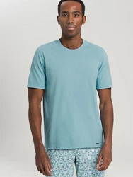 Hanro T-Shirt Living Shirts Blau/Hellblau/Türkis