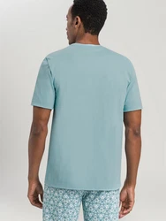 Hanro T-Shirt Living Shirts Blau/Hellblau/Türkis