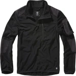 Brandit Strickpullover Fleece Troyer Ripstop Schwarz/Grau/Dunkelblau/Braun
