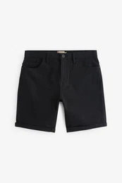 Jeansshorts Denim-Shorts mit Stretchanteil-Straight-Fit (1-tlg)